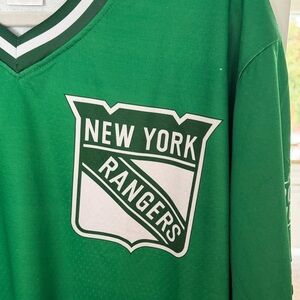 NY Rangers St. Patrick’s Day green jersey